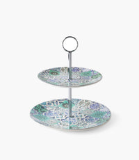 Blue Tiles 2 Tier Cake Stand