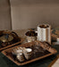 Geo beige Dates Bowl w/ Lid - Roomours UAE
