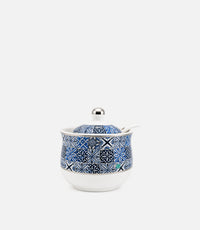 Andalusia Blue D3 Dates Bowl w/ Lid