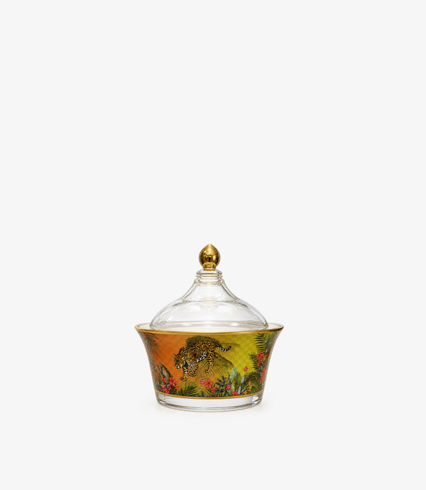 Leopard Dates Bowl w/ Lid