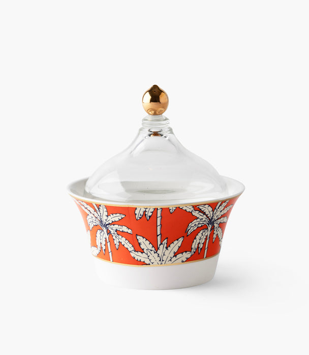 Orange Palm Dates Bowl w/ Lid