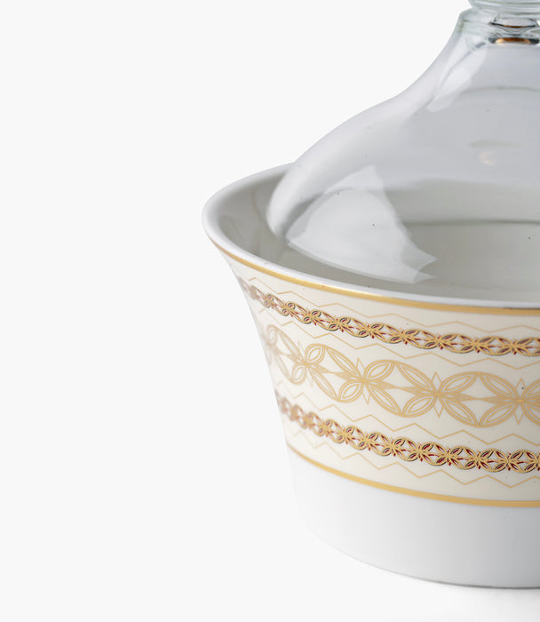 Marayah Pearl Dates Bowl w/ Lid