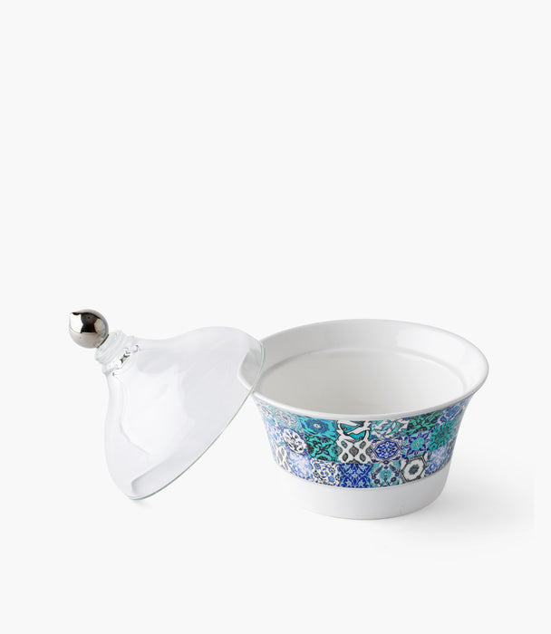 Blue Tiles Dates Bowl w/ Lid