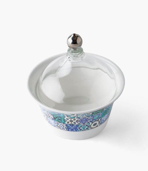 Blue Tiles Dates Bowl w/ Lid