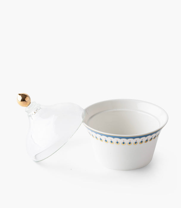 Blue Tiles Dates Bowl w/ Lid