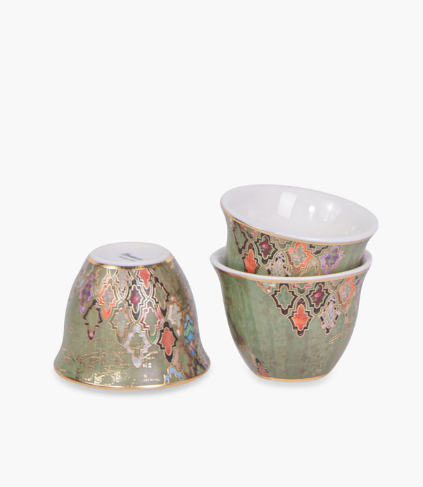 Andalusia Oro Porcelain Gawa Cup S/6