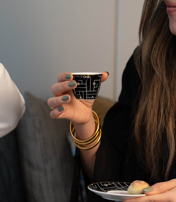 Koofi Porcelain Gawa Cup S/6 - Roomours UAE