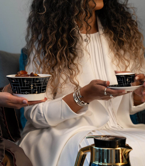 Koofi Porcelain Gawa Cup S/6 - Roomours UAE