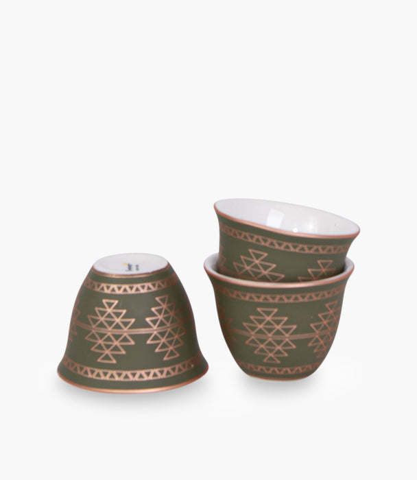 Badiyah Diamond Porcelain Gawa Cup S/6