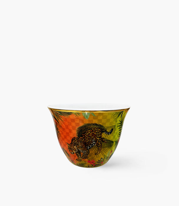 Leopard Porcelain Gawa Cup S/6