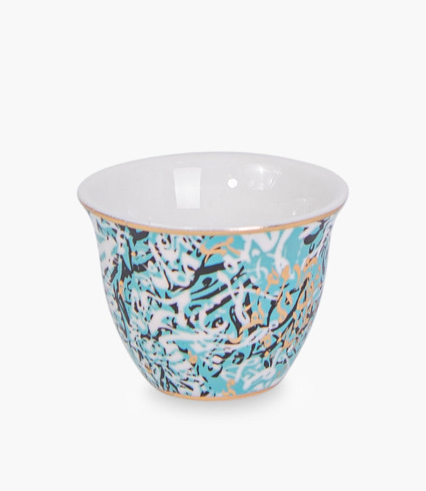 Diwani Porcelain Gawa Cup S/6 - Roomours UAE