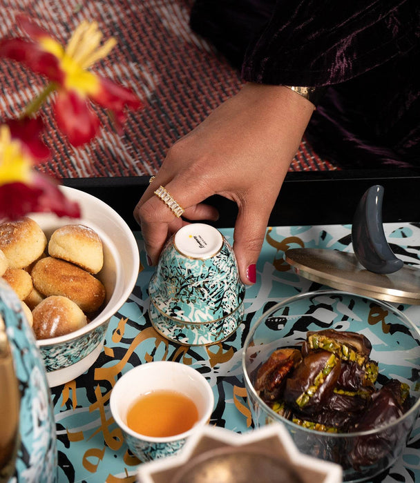 Diwani Porcelain Gawa Cup S/6 - Roomours UAE