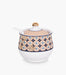 Geo beige Covered Porcelain Sugar Bowl w/ Spoon - Roomours UAE