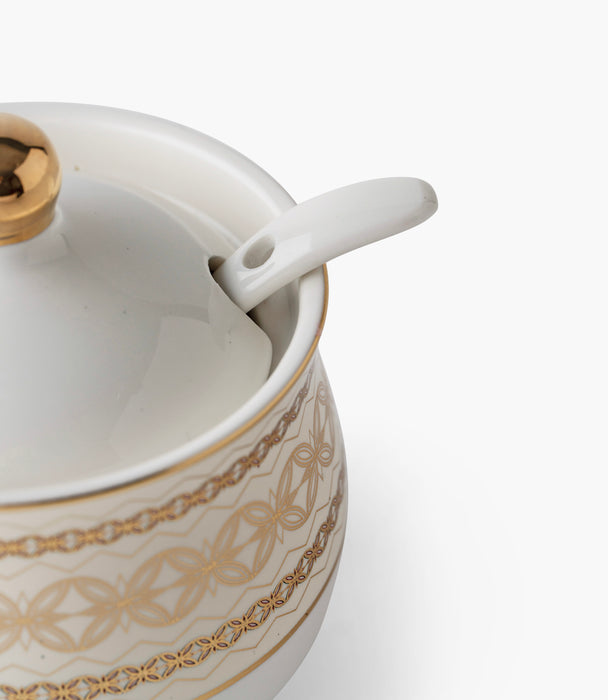 Marayah Pearl Sugar Bowl w/ Spoon