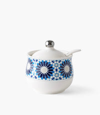 Naqsh Blue Sugar Bowl w/ Spoon