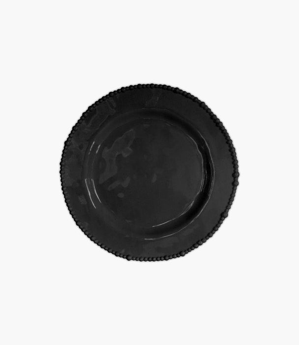 Joke Table & Kitchen Melamine Dessert Plate - Black