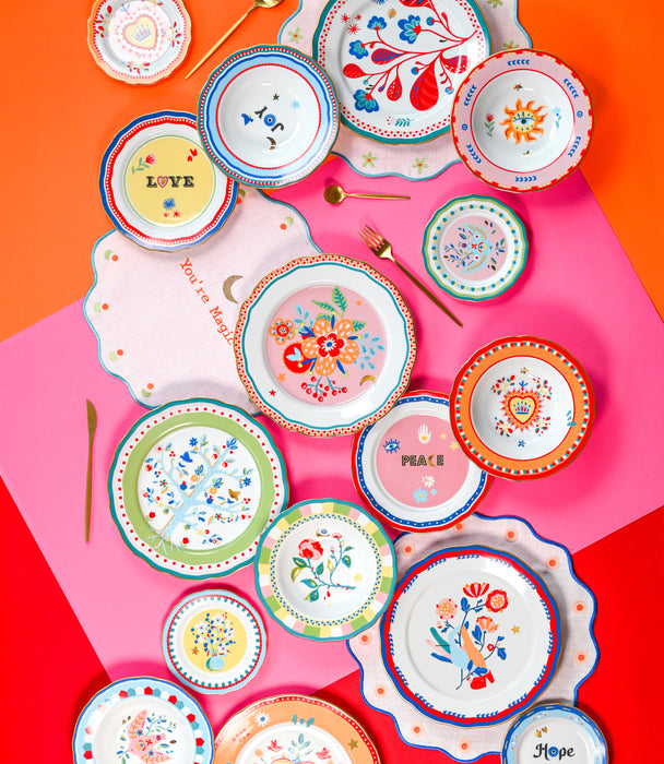 Mamma Mia Flower Dinner Plate - Porcelain Dia28cm