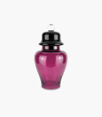 Vesti La Tavola Cachemire Fucsia Glass Potiche 27x46cm