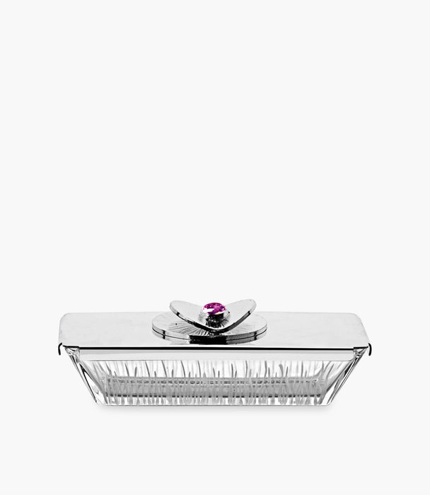 وعاء تقديم بيترا كريستالي مع غطاء