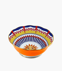 وعاء دولتشي فيتا بورسلين ملوّن برسمة شمس