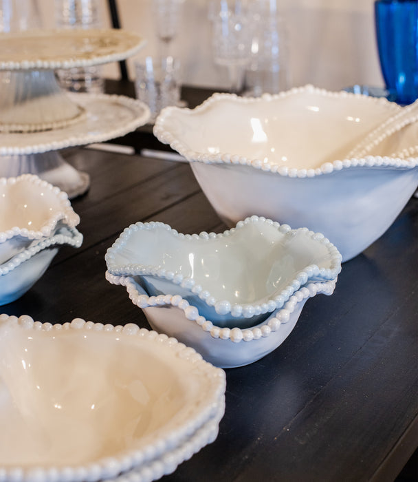 Joke Table & Kitchen White Melamine Salad Bowl Dia 35cm