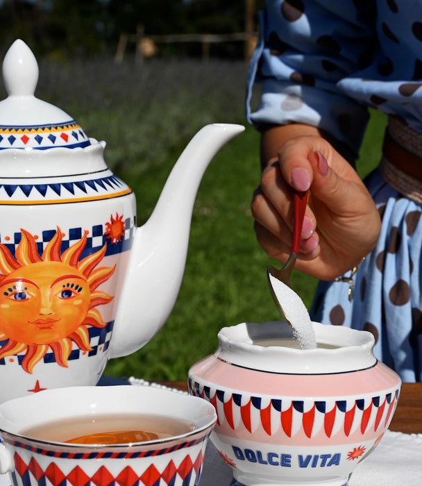 Dolce Vita Sets 2 Coffee Cups Saucer Ø13cm Cup Ø7cm H. 5.5cm