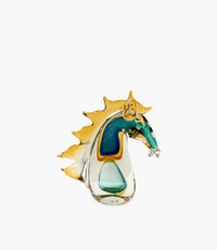 Horse Head Glass Sculpture 23×10×27 cm