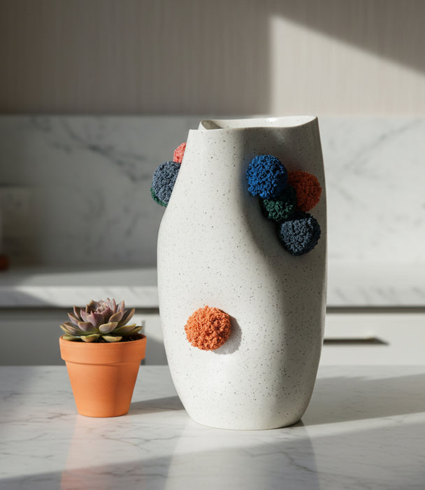 Pom Pom Hand Made Ceramic Vase 23*23*34cm