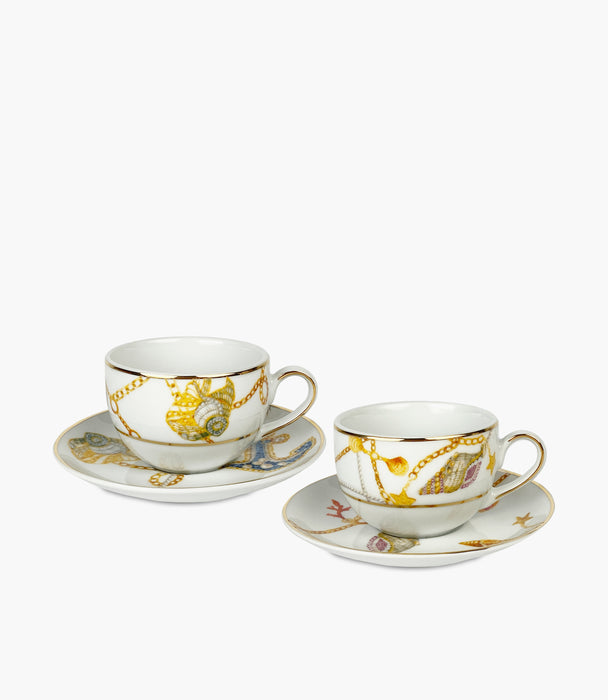 Portofino Set 2 Tea Cups - Porcelain