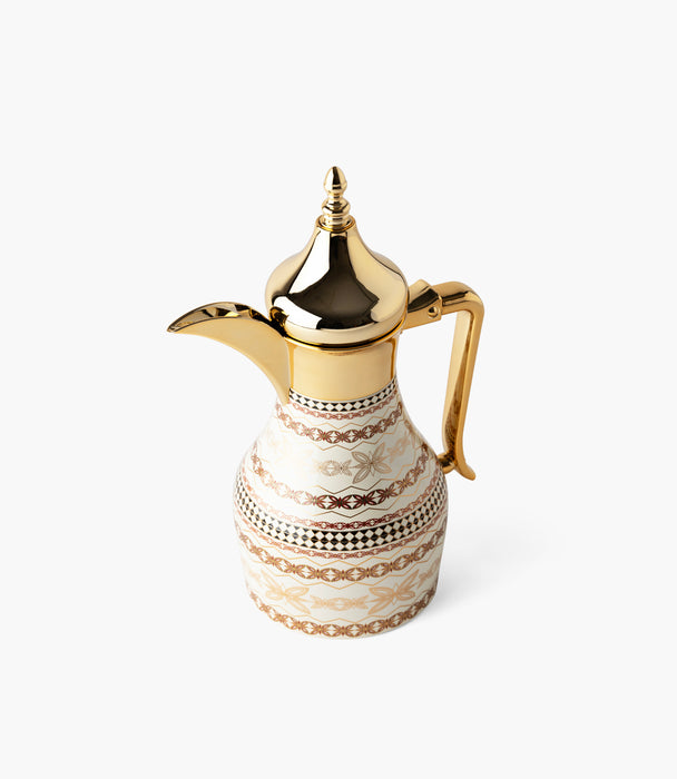 دلّة مرايا بيرل ستانلس ستيل مزينة بنقوش هندسية