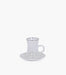 Zawaya Glass Teacup & Porcelain Saucer (S/6) - Roomours UAE