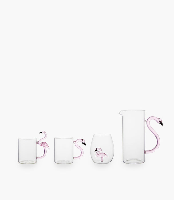Flamingo Clear Stemless Glass 10*10*12cm