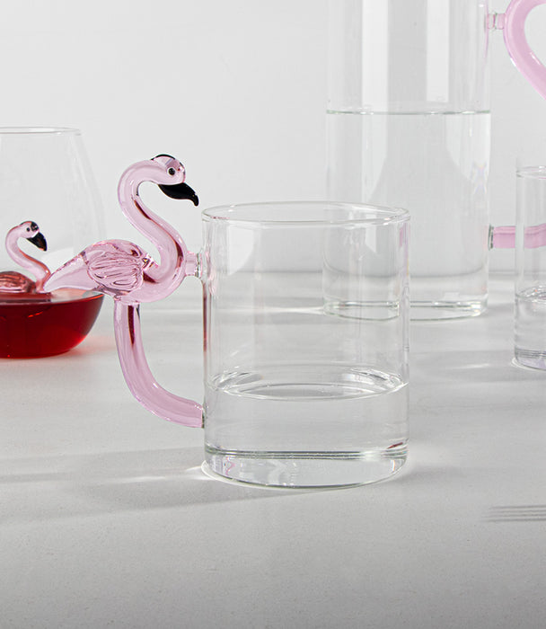Flamingo Clear Stemless Glass 10*10*12cm
