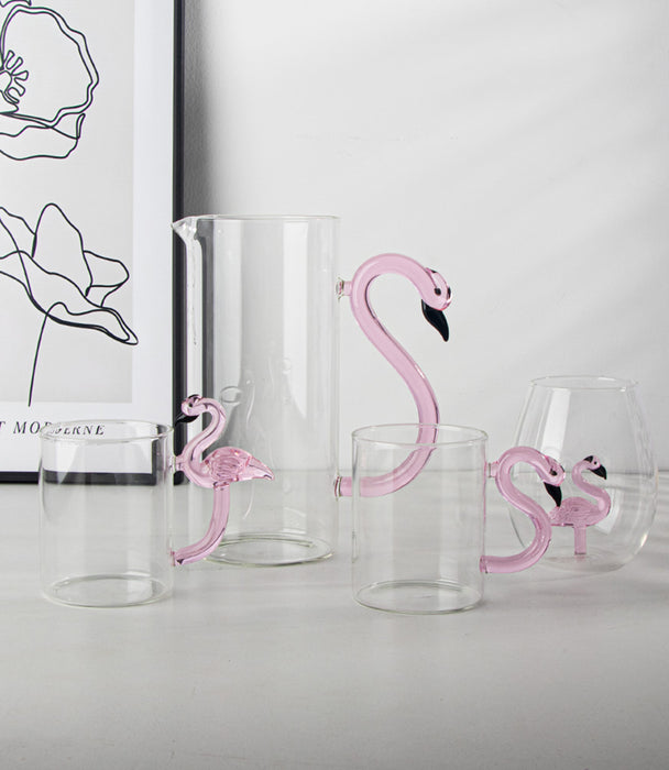 Flamingo Clear Mug 14*8*13.5cm