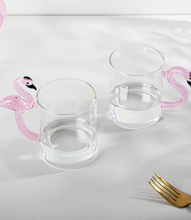 Flamingo Clear Mug 14*8*13.5cm