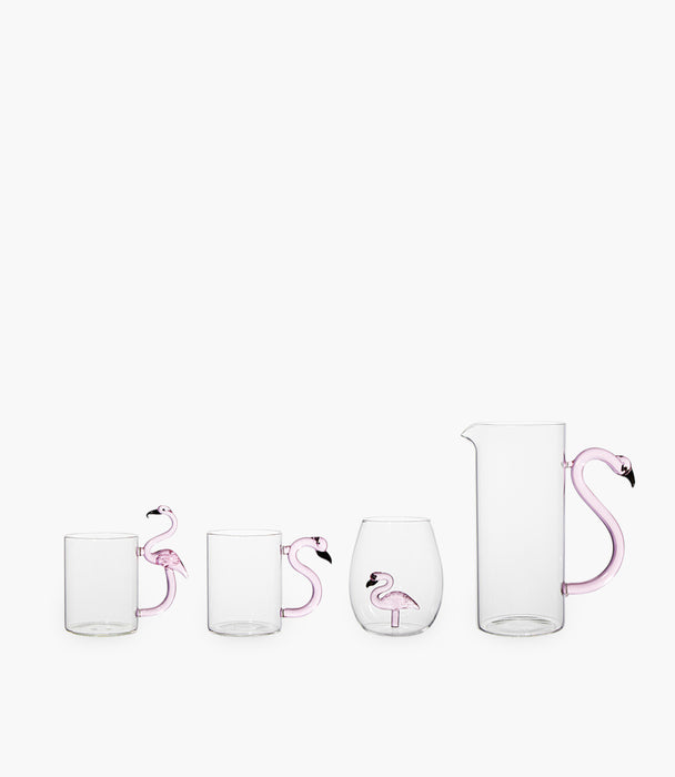 Flamingo Clear Mug 13.5*8*10cm