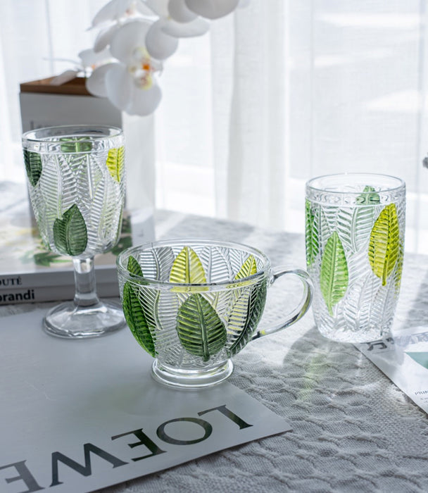 Leaf Juice Glass 8.3*8.3*17cm