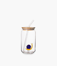 Coca Cola Blue & Brown Snail Cup