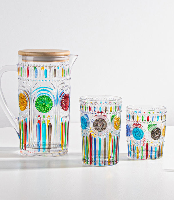 كأس هاي بول سن فلاور زجاج برسوم دوار الشمس