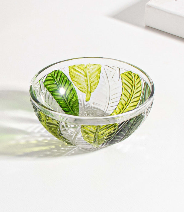 Leaf Dessert With Gold Rim 12.5*12.5*5.5cm