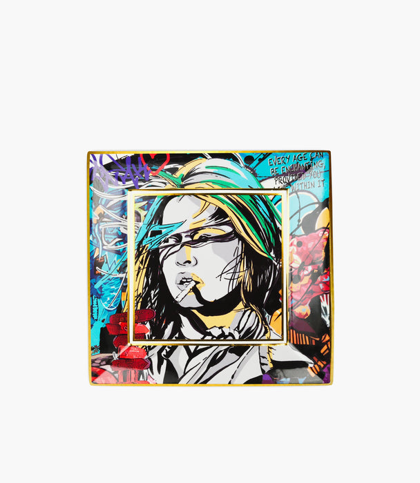 Street Art Brigitte Gift Tray 25x25cm