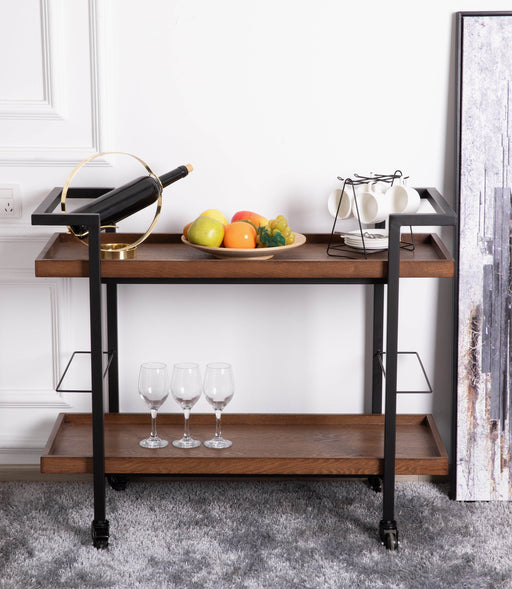 Stark Serving Trolley Brown 950*412*800H mm - Roomours UAE