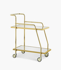 Zell Gold Serving Trolley 75x38.6x82.5 cm