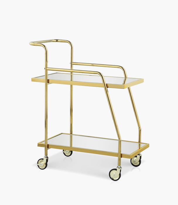Zell Gold Serving Trolley 75x38.6x82.5 cm