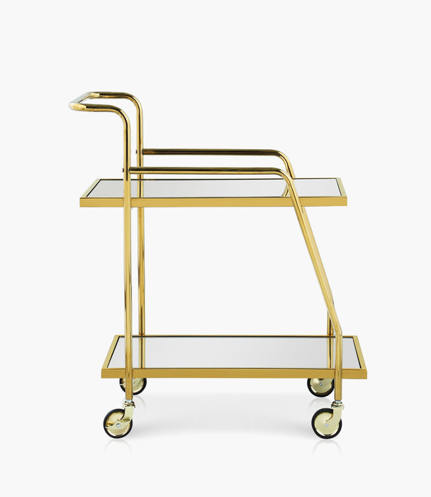 Zell Gold Serving Trolley 75x38.6x82.5 cm