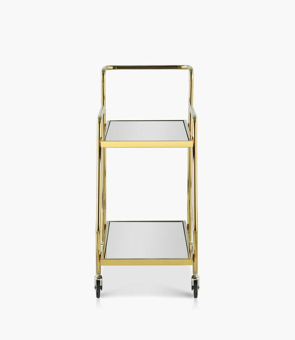 Zell Gold Serving Trolley 75x38.6x82.5 cm