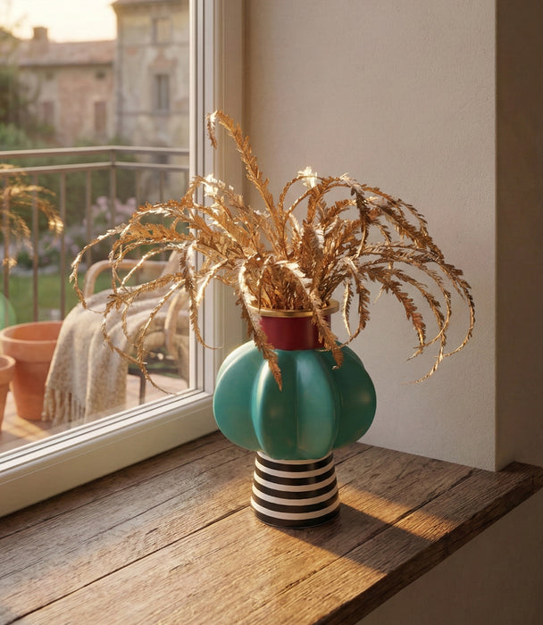 Lantern Shaped Vase, Multi, 30.3*30.3*39.7Cm