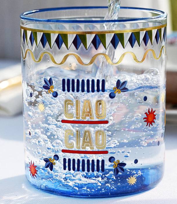 طقم كاسات دولتشي فيتا زجاج ملوّن - عدد 6