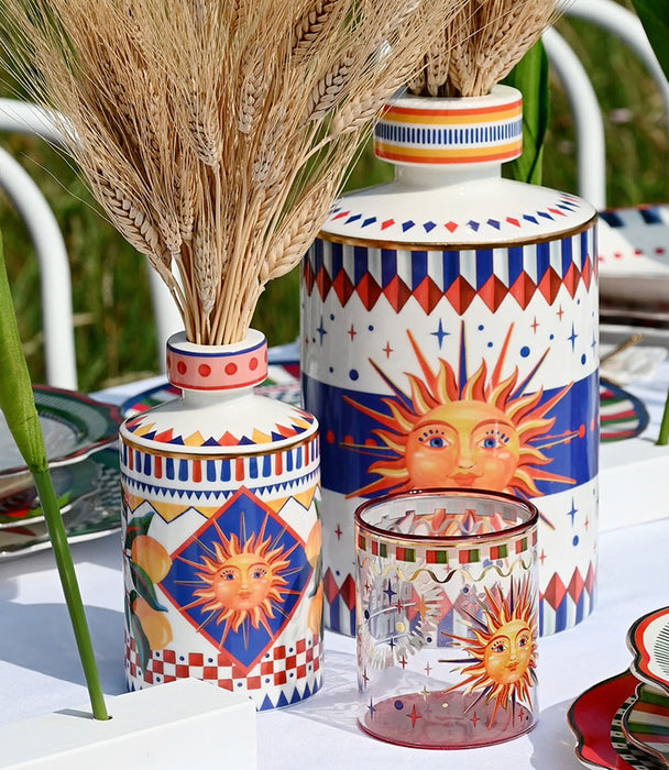 طقم كاسات دولتشي فيتا زجاج ملوّن - عدد 6