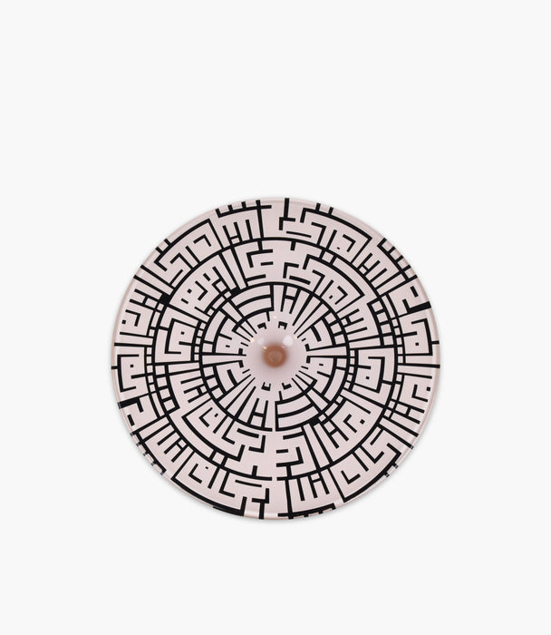 Kufic Sand Decorated Cake Plate With Foot 32* 92 cm